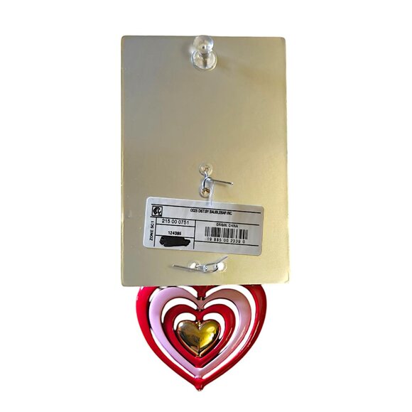 SUGARFIX by BaubleBar "Heart in Hand" Layered Red/Pink/Gold Enamel Keychain - Picture 6 of 6